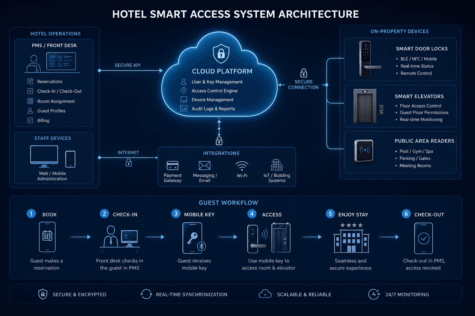 AI-Powered Smart Hotel Operations architecture